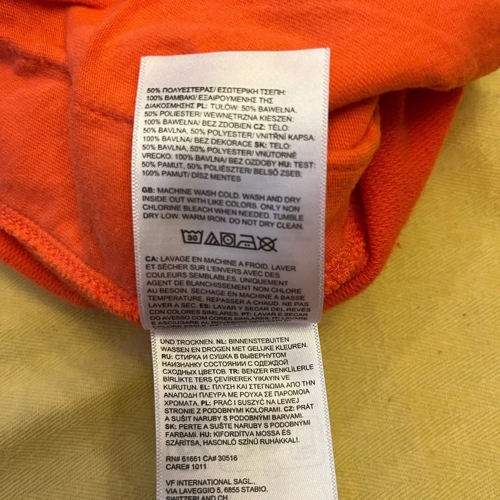 The North Face bold orange